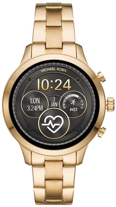 michael kors access runway rose gold tone smartwatch|michael kors mkt5045.